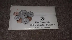 1988 United States Mint Uncirculated Coin Set - Picture 1 of 2