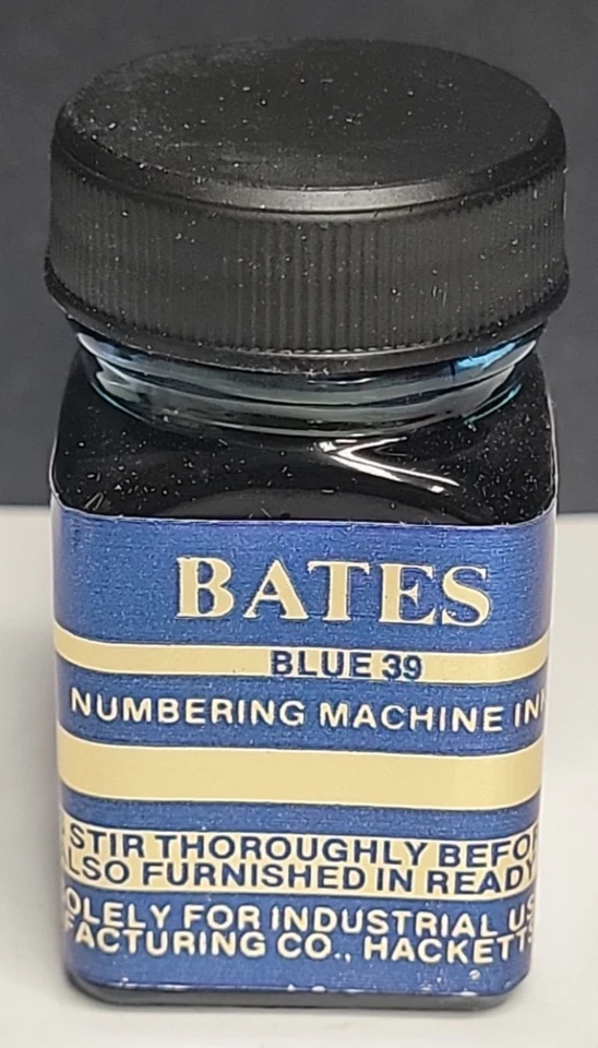 Bates Numbering Machine Ink Blue 39 - Image 1 of 3
