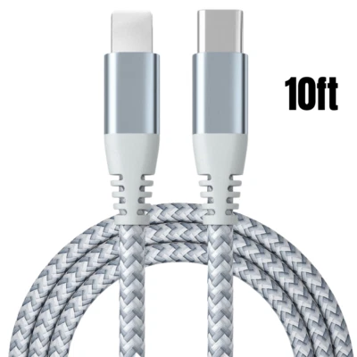 6/10Ft 20W PD Fast Charging Cable USB C Charger Cord For iPhone 14 13 12 11 Pro - Image 1 of 4