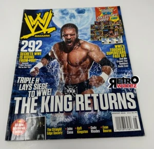 WWE Magazine August 2010 Triple H Cover ( No Poster & Cards ) Judah Friedlander - Picture 1 of 3
