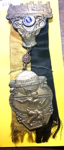 (pgasteelers1) Atlantic City, NJ.  1911 Elks Badge  For  Pittsburgh Lodge Rare - Picture 1 of 5