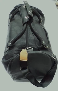 große Reisetasche - Sporttasche - Weekender schwarzes Echt-Leder - Bild 1 von 8
