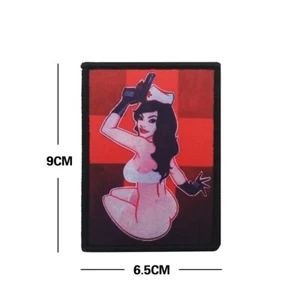 Sexy medizinische Schönheit Klett Patches Stickerei Klettverschluss Aufkleber - Bild 1 von 1
