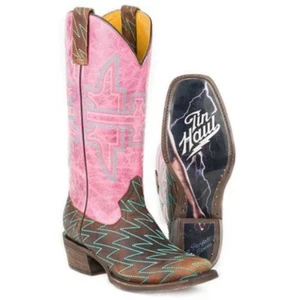 New in Box Women’s Tin Haul Lightning Luke Boots With Perfect Storm Sole Size 6 - Picture 1 of 3