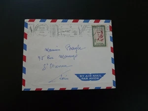 air mail cover Casablanca slogan postmark Morocco 1956 - Picture 1 of 1