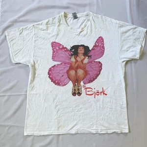 Camiseta Bjork Vintage Años 90 Banda Unisex Camiseta Retro Gráfica Top Manga Corta S-5XL - Imagen 1 de 3