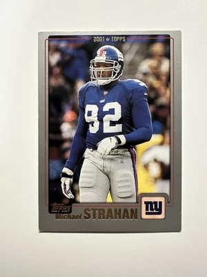 2001 Topps Michael Strahan #112 NFL Giants HOF DE Football Card NM/MT - Image 1 of 2