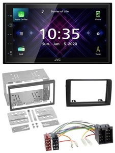 JVC DAB 2DIN MP3 Bluetooth USB Autoradio für Fiat Idea ab 05 schwarz - Bild 1 von 10