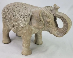 Elefante indio decorativo vintage - 10,5 pulgadas de largo - resina - Imagen 1 de 3