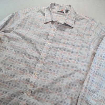 Van Heusen Traveler Long Sleeve Button Up Dress Shirt Men's Large H3 - Image 1 of 4