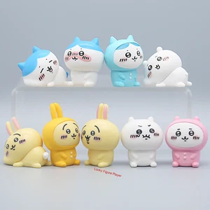 9Pcs/set Pajamas Party Chiikawa Hachiware Usagi Pvc Figures Doll Statues Toy - Picture 1 of 5
