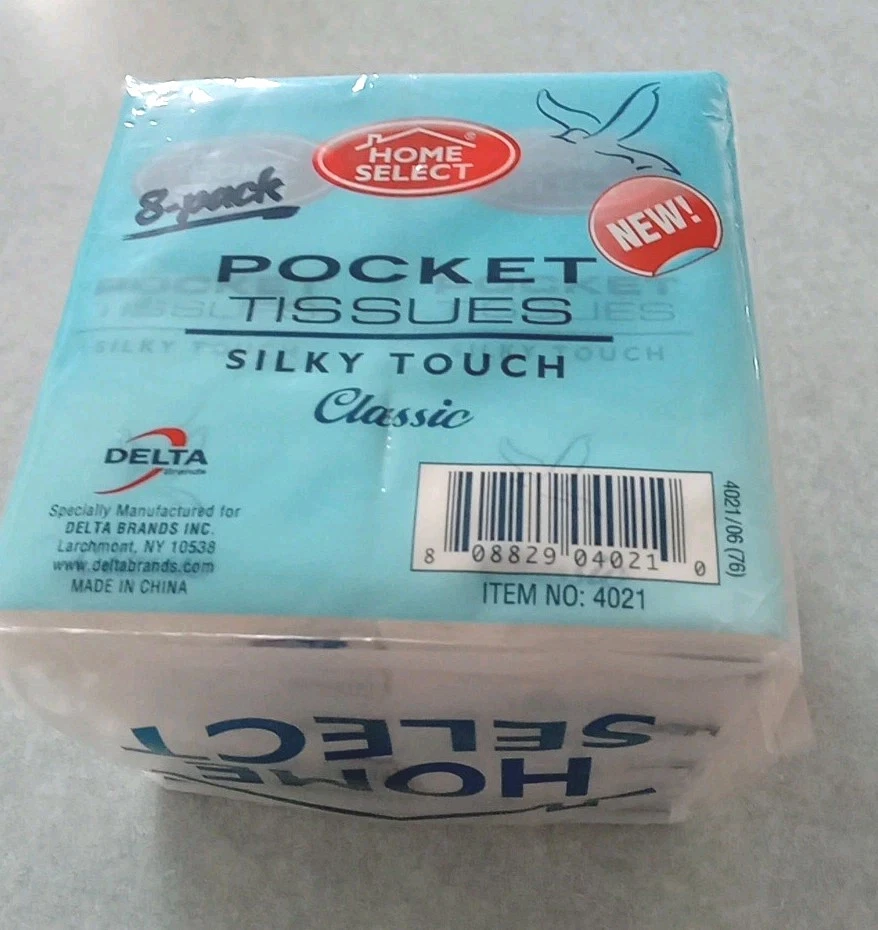 DDI Home Select Pocket Facial Tissue 8 Ct Cube Classic Case of 24