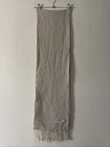 Bufanda Christina Chiti Mezcla Lana Cachemira Beige Crema 10x72’ - Imagen 1 de 5