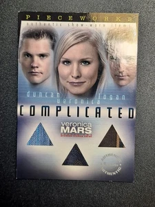 RARE Veronica Mars Kristen Bell, Dohring, Dunn PW13 Complicated Pieceworks Card - Picture 1 of 2
