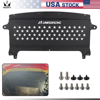 Oil Cooler Skid Plate Underhood Shield For BMW F80 M3 F82 F83 M4 Aluminum Black Foto 1 de 4