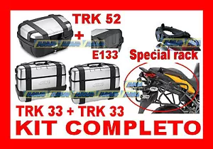 YAMAHA XT 1200 Z 2014 TENERE' KIT 3 VALIGIE TRK33 TRK52 + TELAIO SR371 + PLR2119 - Imagen 1 de 1