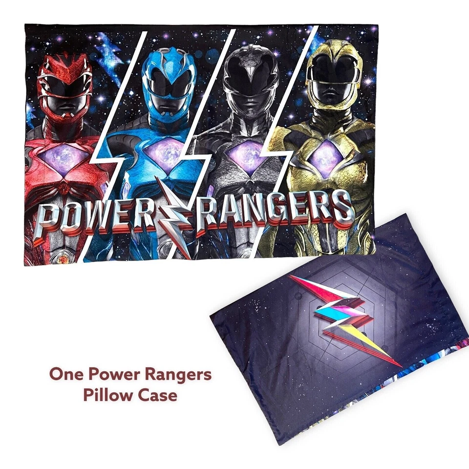 Funda de almohada Power Rangers Super Ninja de acero 2017 una funda estándar de tela Foto 1 de 4