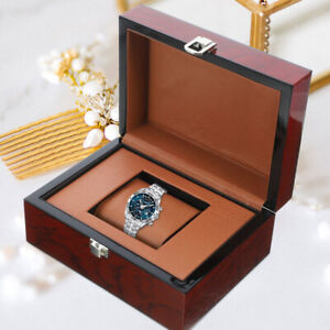 Wooden Watch Box Organizer Jewelry Storage Case Gift