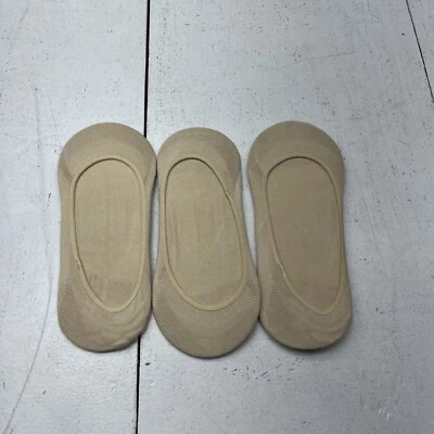 Pack de 3 calcetines beige No-Show para mujer talla única NUEVO Foto 1 de 3