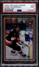 1998 O-Pee-Chee Chrome OPC #130 Daniel Alfredsson Refractor PSA 9 POP 1 HOF