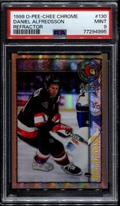 1998 O-Pee-Chee Chrome OPC #130 Daniel Alfredsson Refractor PSA 9 POP 1 HOF