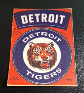 1968-1972 DE COLECCIÓN FLEER TELA REAL PELAR PEGATINA DETROIT TIGERS ¡¡¡EXCELENTE++!!!! - Imagen 1 de 2