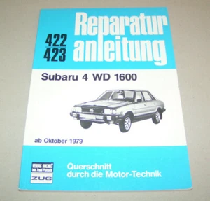 Original Manual de Reparación Subaru 4WD 1600 - Año Fabricación Ab Octubre 1979 - Imagen 1 de 3