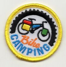 BIKE CAMPING Iron On Patch Bicycle Sport 