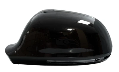 7 BLACK LEFT DRIVER MIRROR COVER LANE ASSIST FOR AUDI A4 A5 A6 A8 2008 2009-2011 - Image 1 of 4