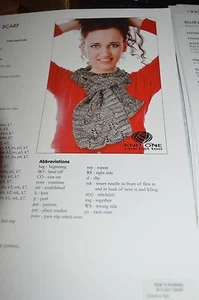 Knit One Crochet Too Knitting Pattern Baby Blocks Scarf  - Picture 1 of 1