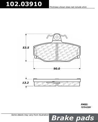 Centric Rear Disc Brake Pad for Volvo (102.03910) - Image 1 of 4