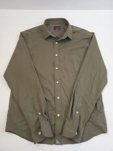 Camicia UNTUCKit Gironde media verde scuro senza rughe manica lunga con bottoni - Foto 1 di 12