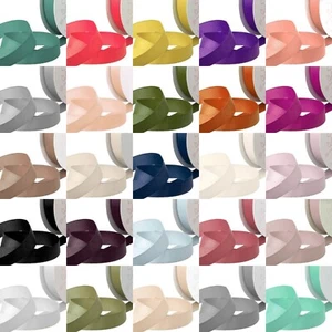 15 |25|38 mm Wide White Black Silver Charcoal Grosgrain Ribbon 25 COLOURS 20m - Picture 1 of 29