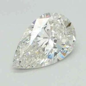 Pear Diamond Lab Grown IGI Certified  Color G Grade VVS1 4.11 Ct - Picture 1 of 8