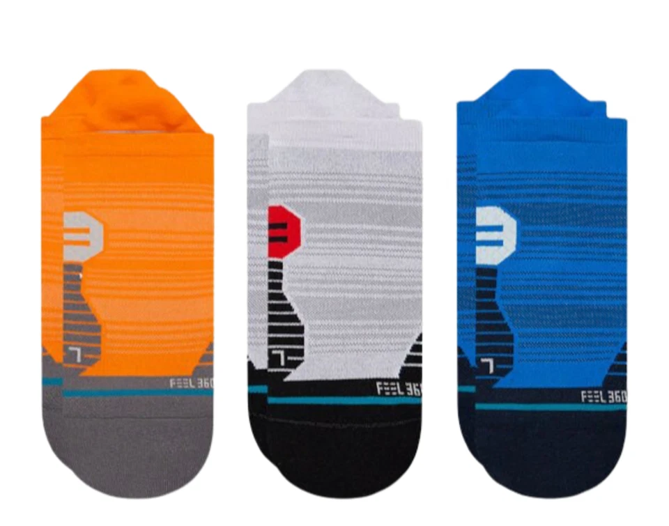 Stance Feel 360 - Calcetines tobilleros para correr con lengüeta variada - Paquete de 3 Foto 1 de 1