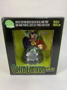 GREEN LANTERN Statue Alan Scott Metal Power Ring Prop New OpenBox DC Direct 2001 - Picture 1 of 24
