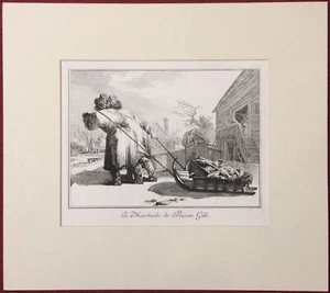 Radierung „Les Marchands de Poisson Gelé“ von Jean-Baptiste Le Prince - Picture 1 of 4