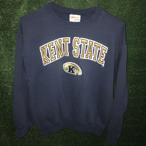 vintage Y2K Kent State Golden Flashes Crewneck Sweatshirt YOUTH XL Ohio NCAA KSU Cover