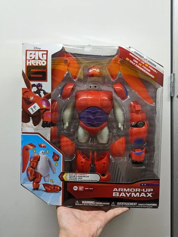 New Disney Big Hero 6 Movie Armor Up BAYMAX Robot Action Figure Bandai Toy NIB Cover