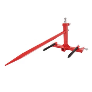 3 Point Hay Bale Spear Receiver Hitch Cat 1 Tractor W/Gooseneck Ball 3000 LB - Picture 1 of 24