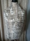 Scarf Silk Feel "Only Jesus Can Do It" With  Music Notes Ivory - Church Choir