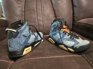 Nike Air Jordan Retro 6 “Washed Denim,” Youth’s 5.5Y US CV5489-401 - Picture 1 of 24