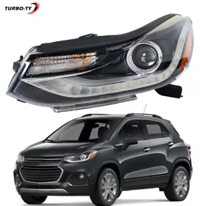 Faro lateral izquierdo para Chevy Trax 2017-2019 faro proyector negro con LED DRL - Imagen 1 de 12
