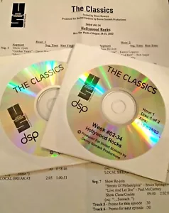 RADIO SHOW: THE CLASSICS HOLLYWOOD 8/24/02 DAVID BOWIE, GLEN FRY, PINK FLOYD,CCR - Foto 1 di 2
