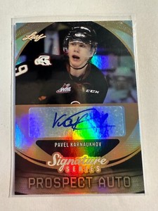 K117,432 - 2015-16 Leaf Signature Series Prospects Auto #SPPK1 Pavel Karnaukhov