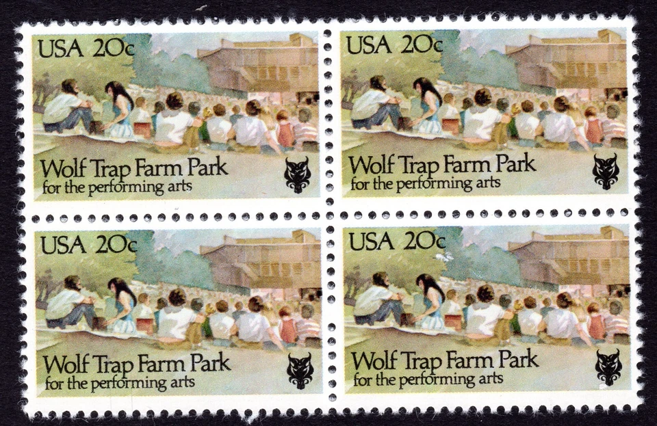 Scott #2018 Wolf Trap Farm Park Block of 4 Stamps - MNH - Image 1 of 1