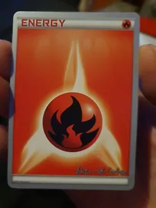 Lightly Played Pokemon World Championship Card Printed David Cohen Energy Fire - Foto 1 di 3