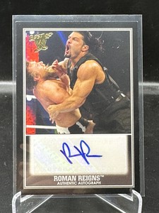 2013 Topps Best Of WWE ROMAN REIGNS Black Rookie Autograph Auto RC