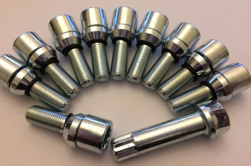 WOBBLE ALLOY WHEEL BOLTS + KEY TUNER INTERNAL 10 X M12X1.5 FITS VAUXHALL 65. - Image 1 of 1
