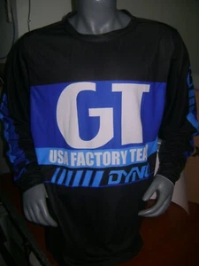 GT OLD SCHOOL BIKE JERSEY CLASSIC BMX JERSEY RACE BIKE SHIRT BMX VINTAGE XL bla - Picture 1 of 5